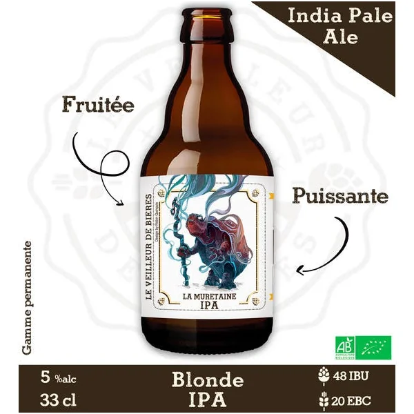 Le Veilleur de Bières bio - Blonde IPA 33cl