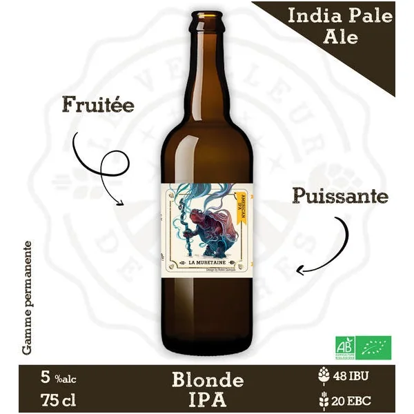 Le Veilleur de Bières bio - Blonde IPA 75cl