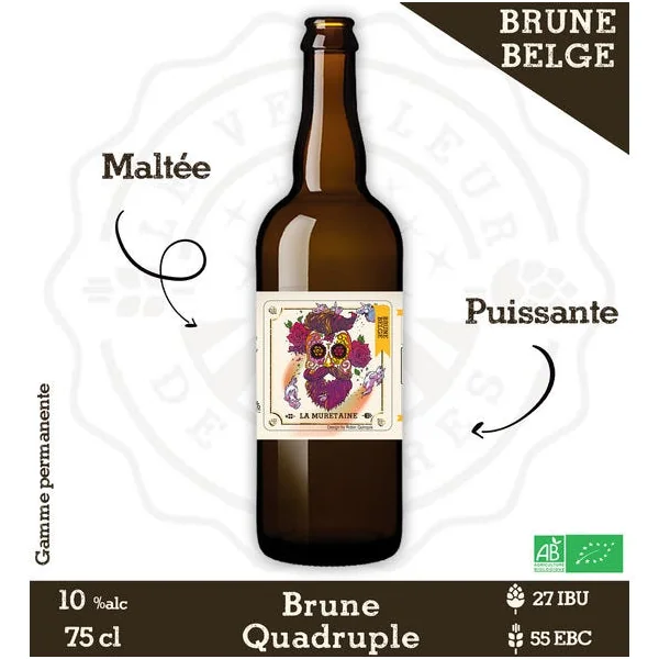 Le Veilleur de Bières bio - Brune Belge 75cl