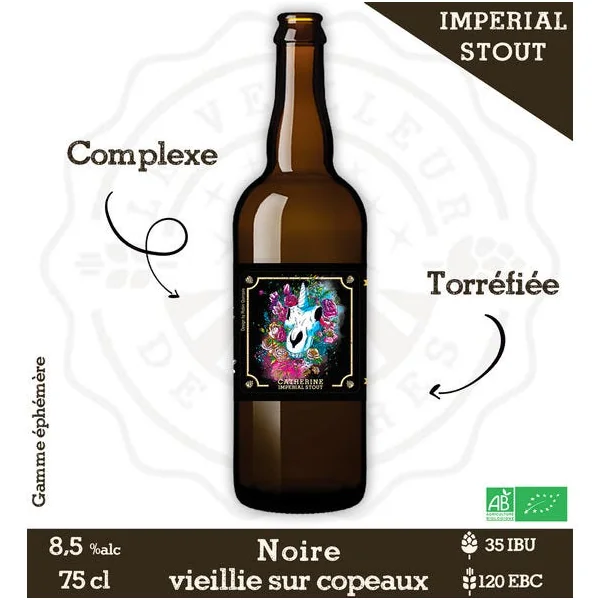 Le Veilleur de Bières bio - Catherine 75cl - Impérial Stout