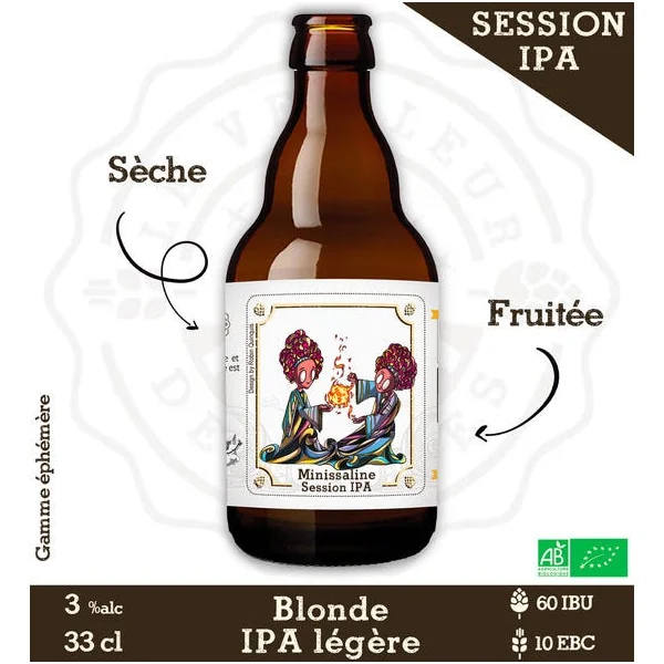 Le Veilleur de Bières bio - Minissaline 33cl - Session IPA