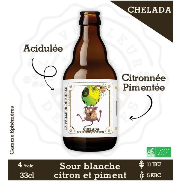 Le Veilleur de Bières bio - Sour Piment Citron 4% 33cl