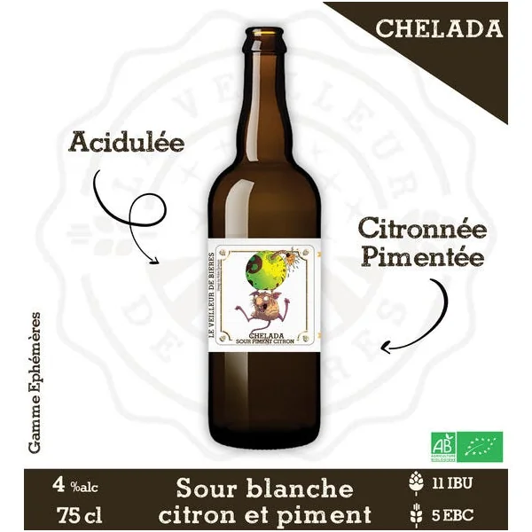 Le Veilleur de Bières bio - Sour Piment Citron 4% 75cl