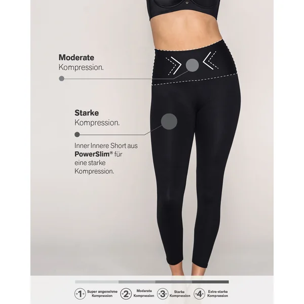 Legging de contrôle avec short intérieur pour un effet fesses liftées