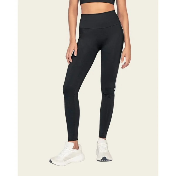 Legging de sport de contrôle avec double couche de tissu à la taille