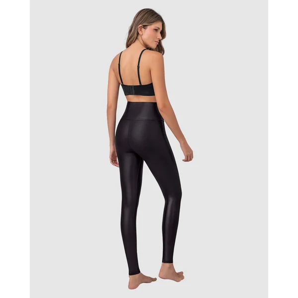 Legging sculptant effet cuir
