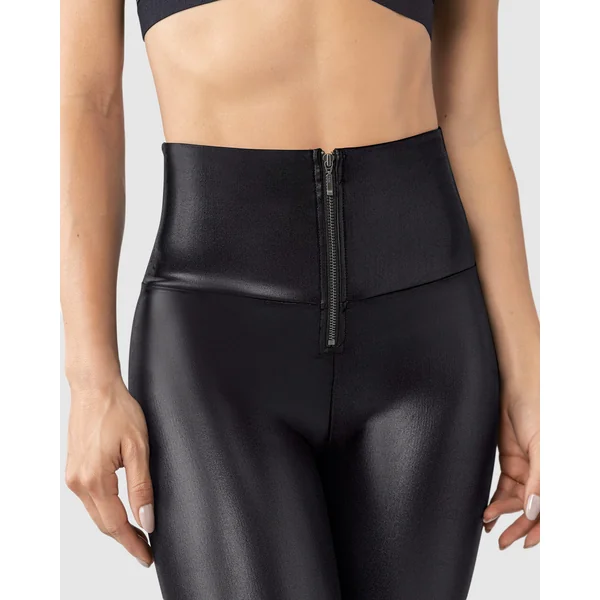 Legging sculptant effet cuir