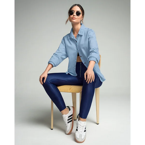 Legging sculptant effet cuir