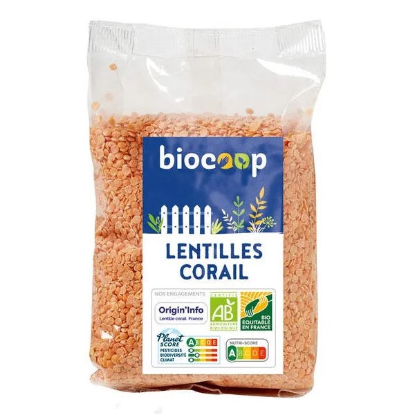 Lentilles corail 500g