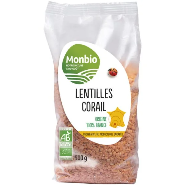 Lentilles corail France 500g