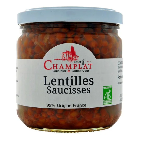 Lentilles saucisses 340g