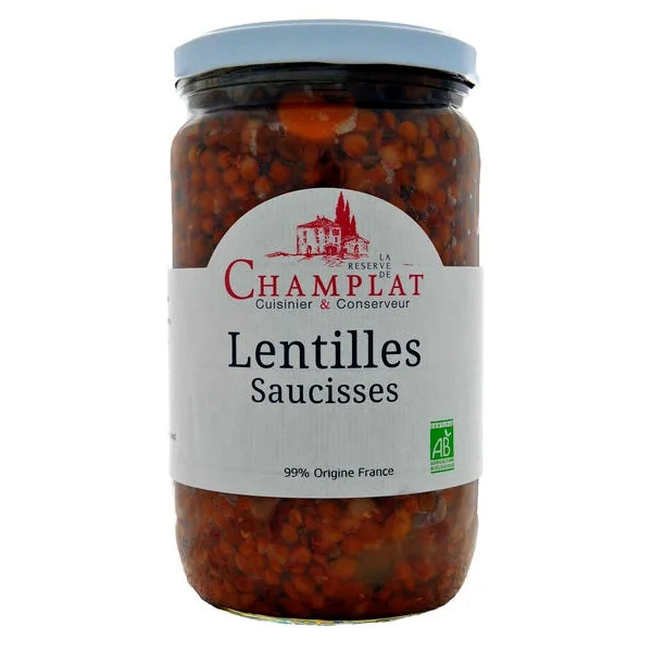 Lentilles saucisses 650g