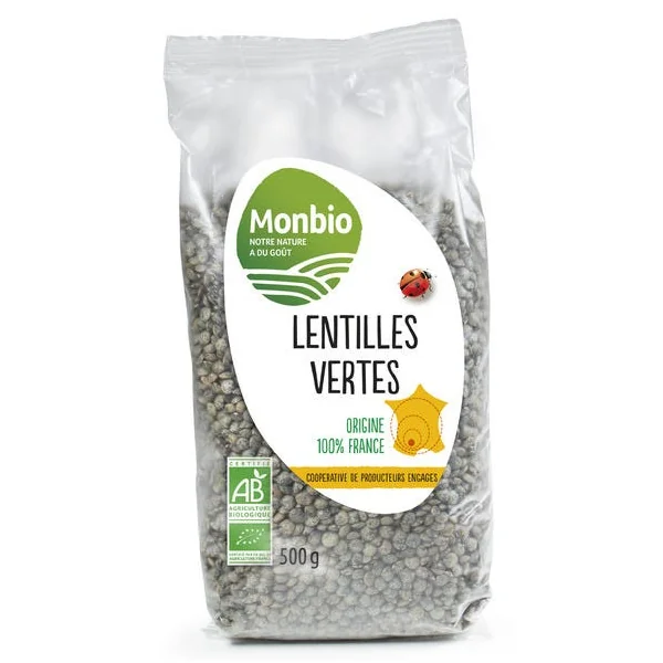 Lentilles vertes 500g