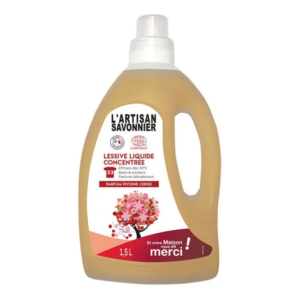 Lessive liquide pivoine cerise 1.5l