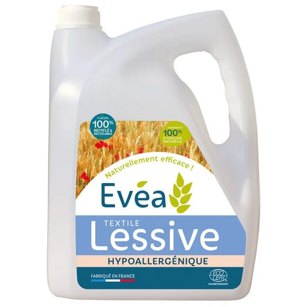 Lessive Textile Concentrée Sans parfum - Hypoallergénique Evéa