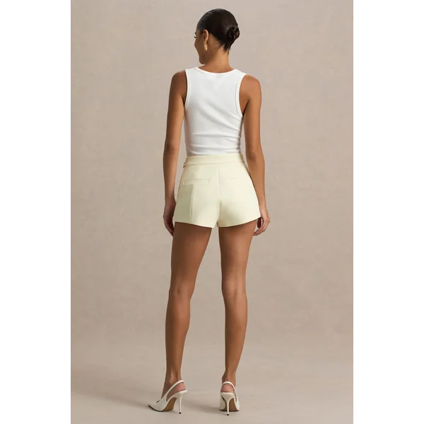 Lina | Short tailleur crème