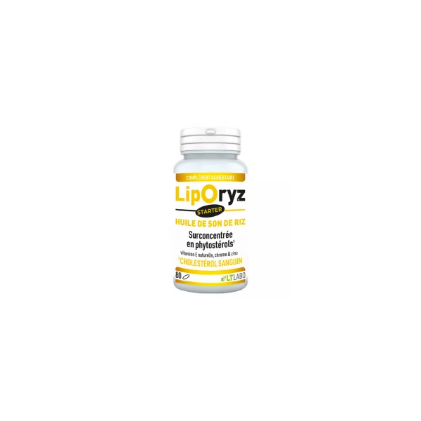 Liporyz starter - Régulation du cholestérol - 80 capsules