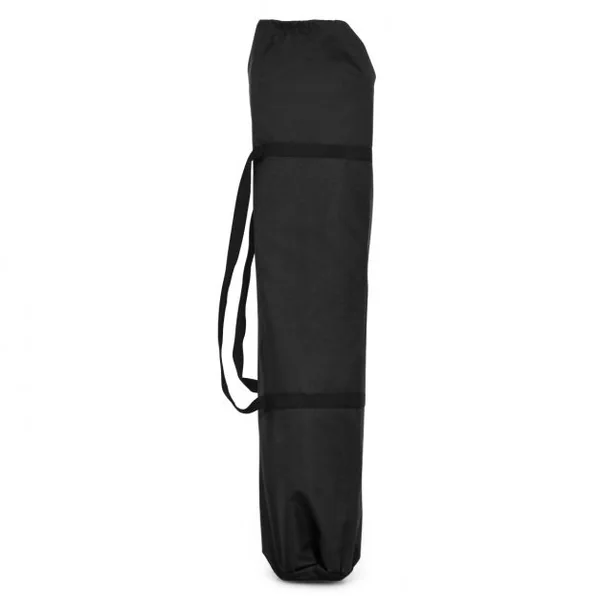 Lit de Camp Pliant Poches Latérales et Sac de Transport Charge Max 130KG 190x73x42CM Noir