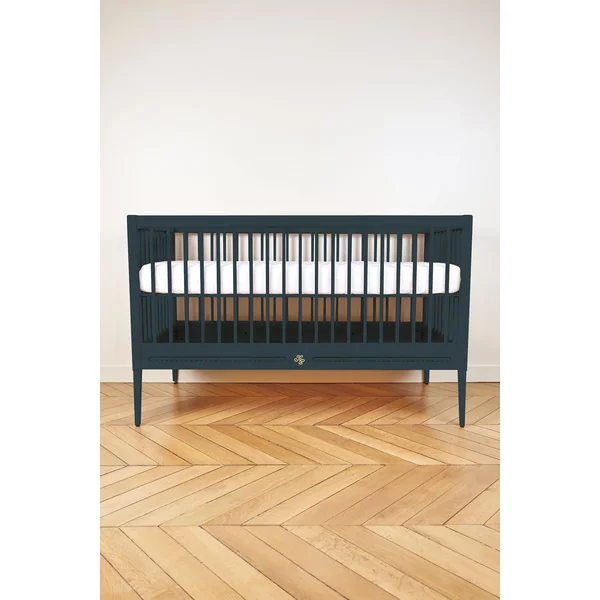 Lit Gustavienne et son matelas Bleu profond Tartine et Chocolat - Soins Bébé Naturels & Produits Maman Après Naissance