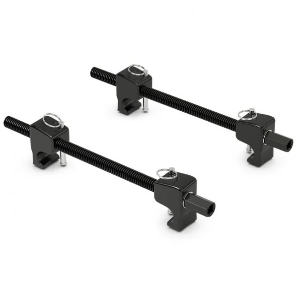 Lot de 2 Compresseur Ressort Amortisseurs 320mm avec Crochets de Sécurité Noir