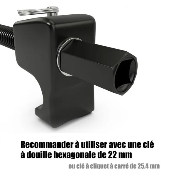 Lot de 2 Compresseur Ressort Amortisseurs 320mm avec Crochets de Sécurité Noir