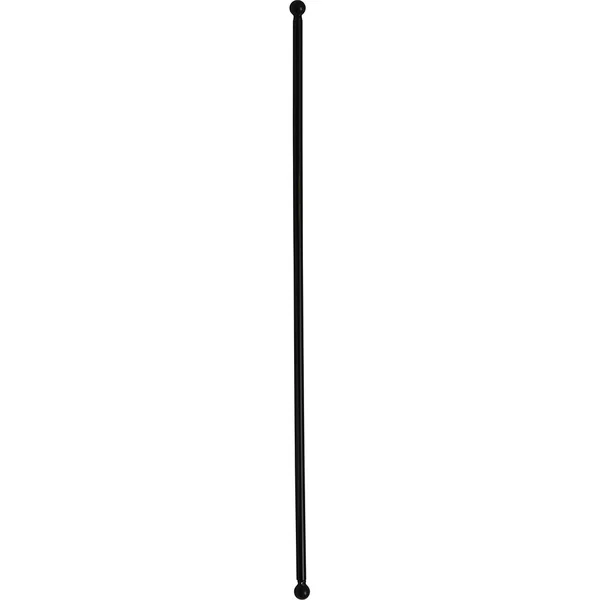 Lot de 2 tringles de vitrage rondes extensibles noir 40-60cm