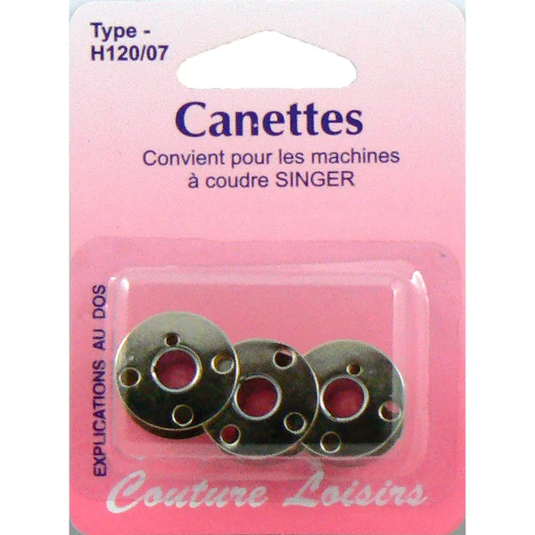 Lot de 3 canettes SINGER métal H120/07