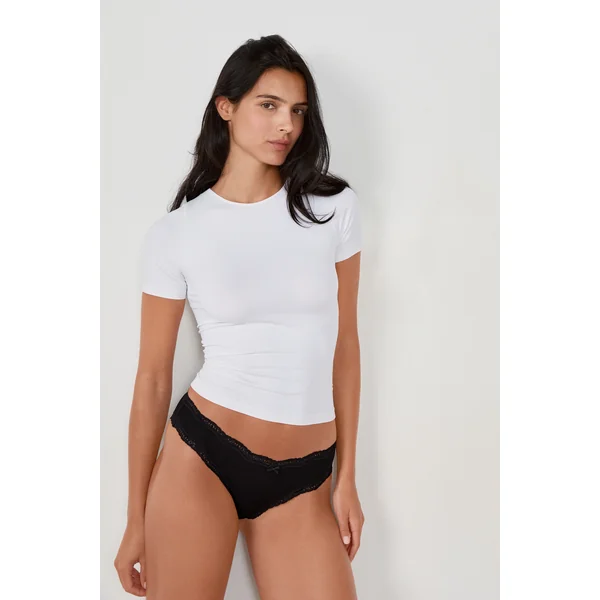 Lots de 3 culottes en coton et dentelle