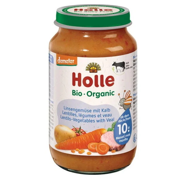 Légumes lentilles veau pot 220g