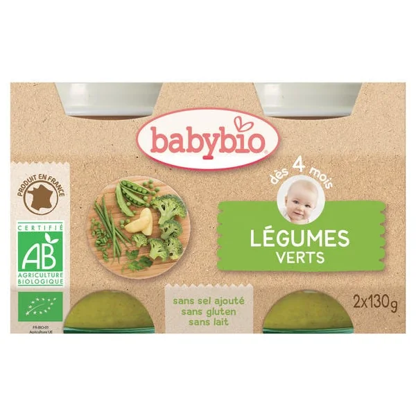 Légumes verts pot 2x130g