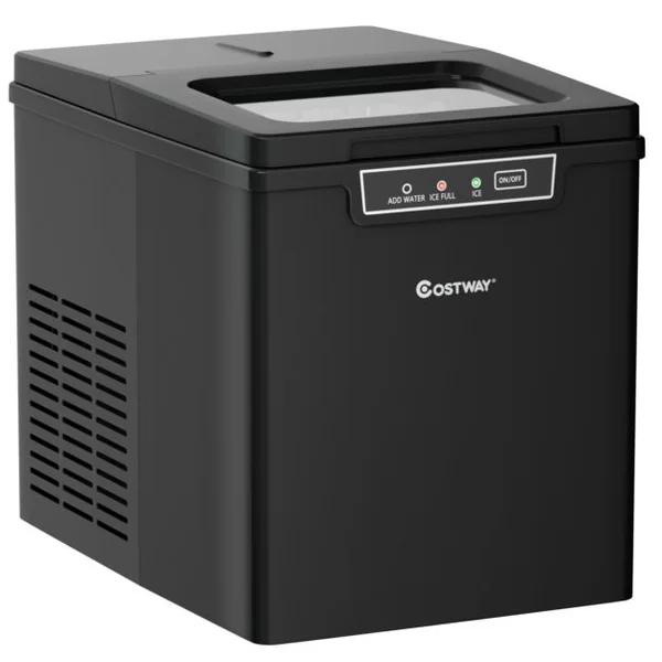 Machine à Glaçons 12KG/24H Portable 9 Glaçons par 8 Min avec Réservoir 1,85L Affichage-LCD 105W