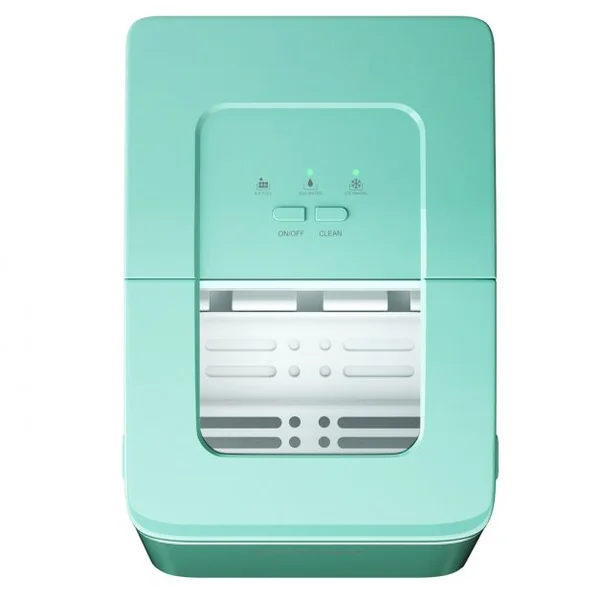 Machine à Glaçons 12KG /24H Portable 9 Glaçons par 8 Min avec Réservoir 1,6L Auto-Nettoyage Affichage-LCD 120W Vert