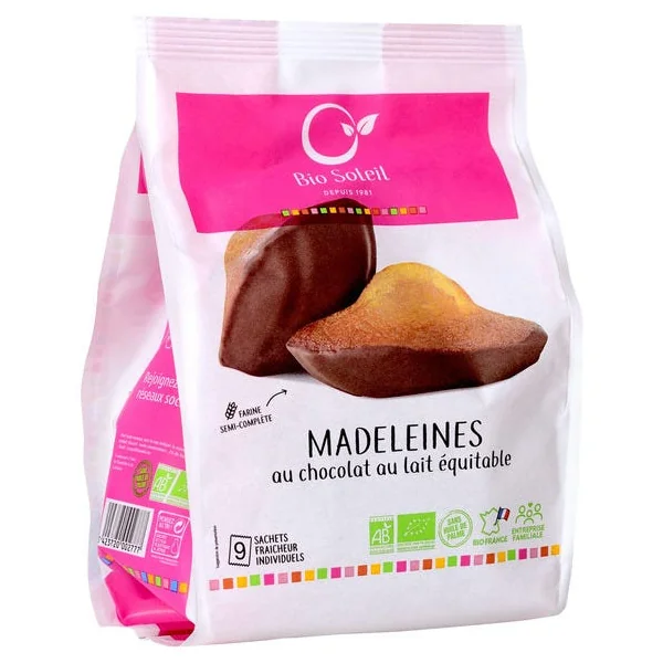 Madeleine chocolat lait (9) 200g