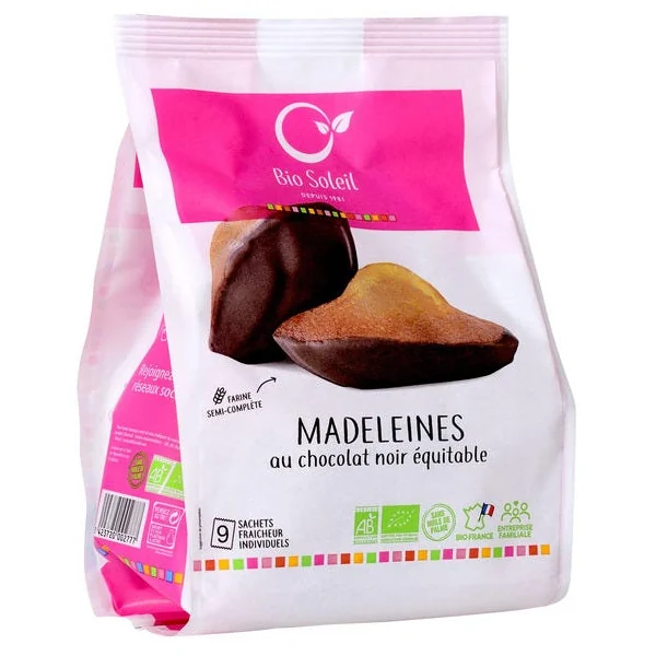 Madeleine chocolat noir (9) 200g