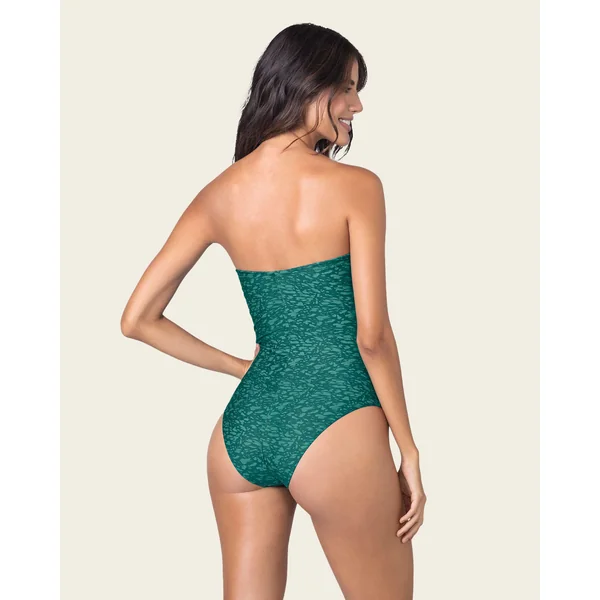 Maillot de bain rehausse-poitrine en fibres recyclées (PET)