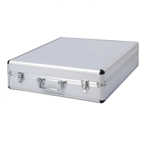 Malette de pistolet à peinture Aérographe Kit de pistolets de peinture avec accessoires, en aluminium, 43.5x44x13cm