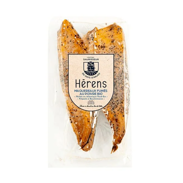 Maquereaux filets fumés poivre (2) 170g
