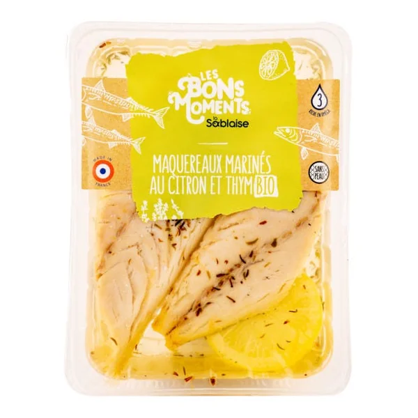 Maquereaux filets thym citron (4) 150g