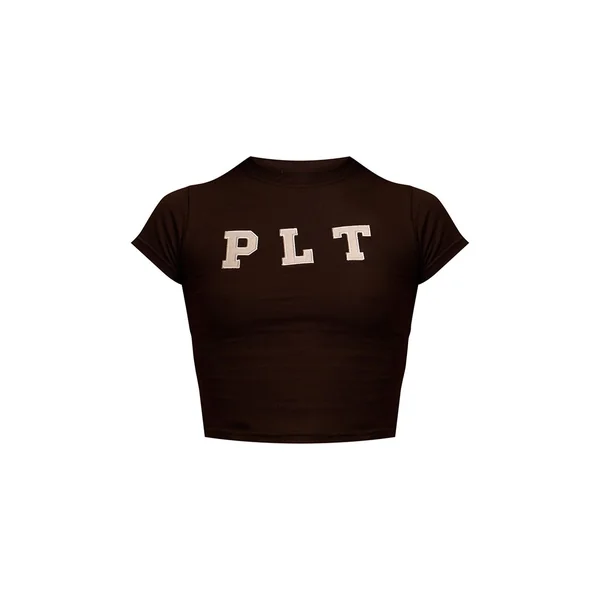 Marron T-shirt Court Ajusté Espresso Prettylittlething