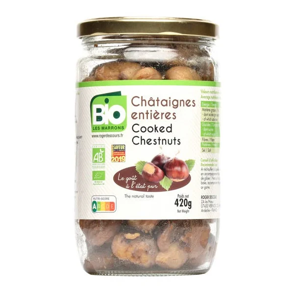 Marrons cuits entiers 420g