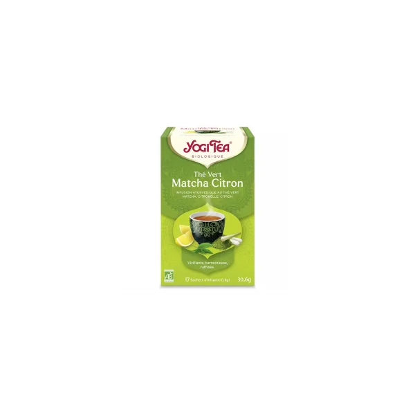 Matcha citron - Infusion ayurvédique au thé vert bio - 17 infusettes