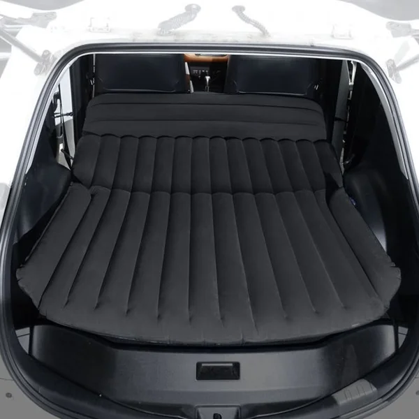 Matelas Gonflable pour Voiture Lit Gonflable Pliant avec le Souffleur 12V 40W Capacité Max. 300 KG 180x128x 12cm Noir