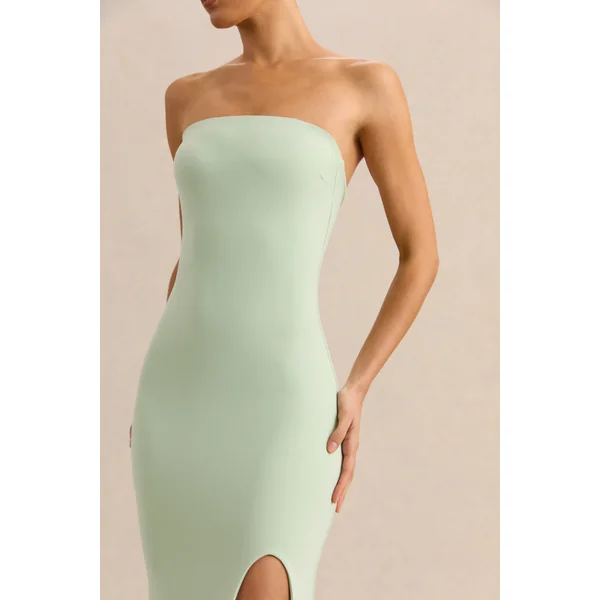 Melva | Robe longue bandeau menthe