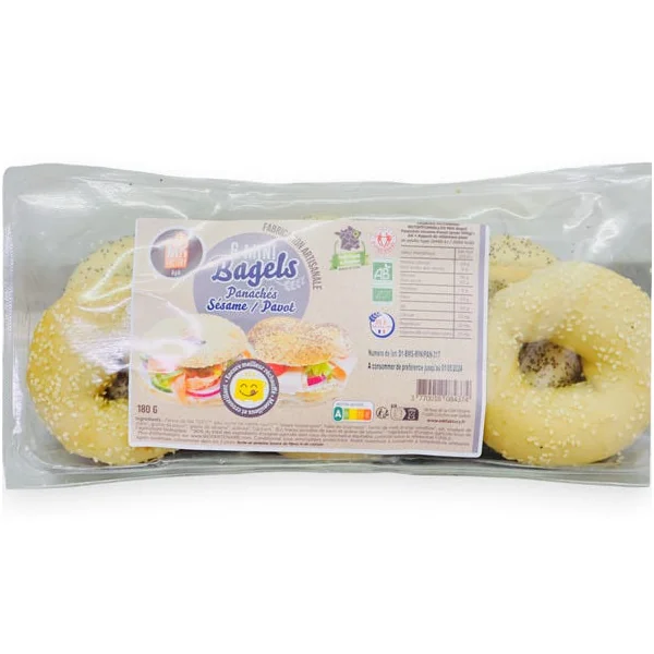 Mini bagel pavot et sésame (6) 180g