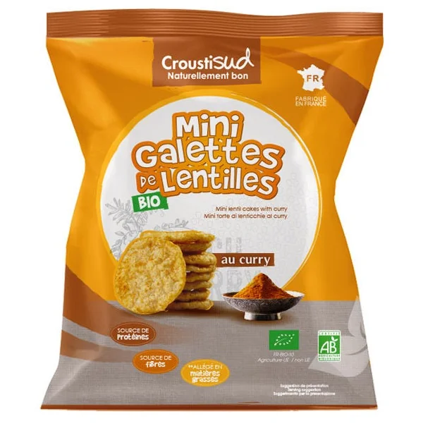 Mini galette lentille curry 50g