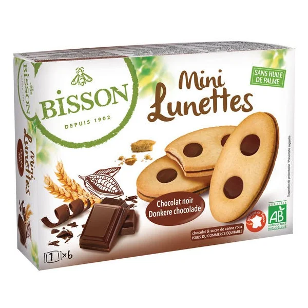 Mini lunettes chocolat noir (6) 175g