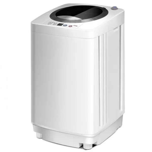 Mini machine à laver 240 W automatique Lave-linge et Essorage 210W Economie d’énergie Capacité 3.5 Kg 43x43x75cm Blanc