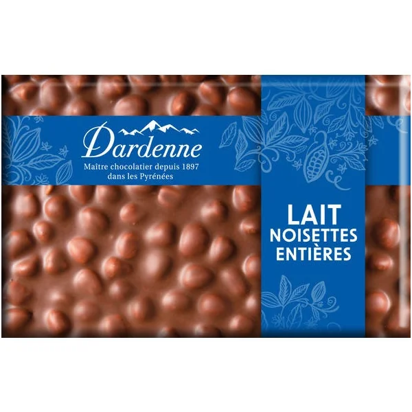 Mini tablette chocolat lait noisette 50g