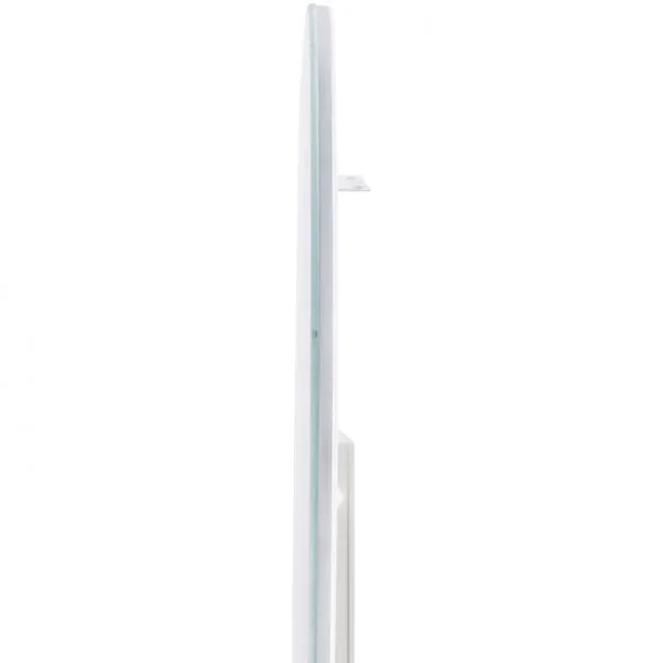 Miroir Mural Ovale Éclairage LED Intégré et Commutateur Intelligent pour Salle de Bain en Verre, 60x60x5,5cm, Blanc