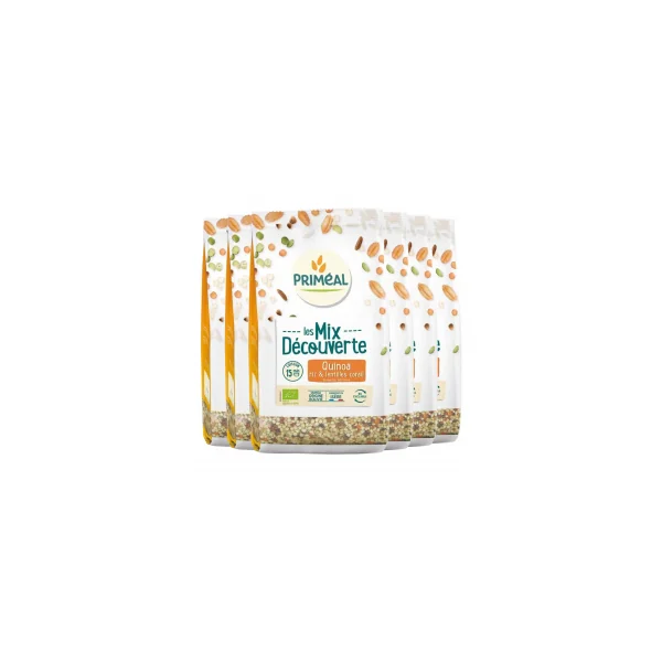 Mix découverte au quinoa, riz et lentilles corail - Lot de 6x400g